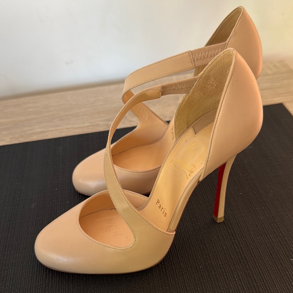 Christian Louboutin Nude Leather Heels
